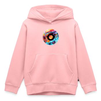 Record - Kids Premium Organic Hoodie - rose - Front - AI Model Kid Female (0cm)
