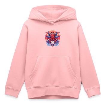 Gaki - Kinder Premium Organic Hoodie - Rosa - Vorne - AI Model Kid Female (0cm)