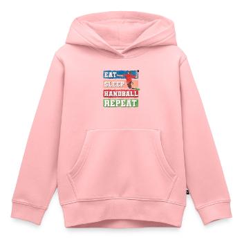 Sports Athlètes Sports de balle - Sweat Premium à capuche enfant bio - rose - Devant - AI Model Kid Female (0cm)