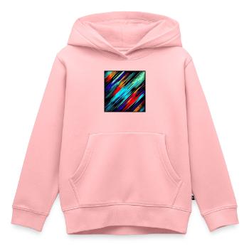 Pulsation sombre - Sweat Premium à capuche enfant bio - rose - Devant - AI Model Kid Female (0cm)