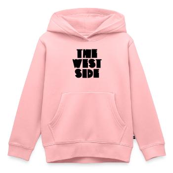 Le côté ouest - Sweat Premium à capuche enfant bio - rose - Devant - AI Model Kid Female (0cm)