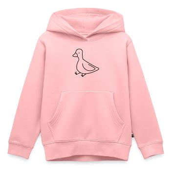 ENTE ENTLEIN KÜKEN GANS VOGEL TIER FLUG FEDER JUNG - Kinder Premium Organic Hoodie - Rosa - Vorne - AI Model Kid Female (0cm)
