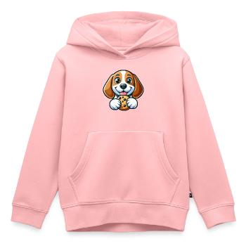 Süßer Beagle Hund süße Kekse Nachtisch - Kinder Premium Organic Hoodie - Rosa - Vorne - AI Model Kid Female (0cm)