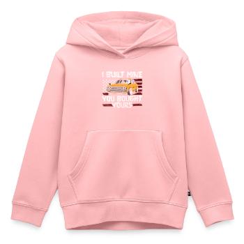 Tuner show garage - Sweat Premium à capuche enfant bio - rose - Devant - AI Model Kid Female (0cm)