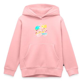 Urban Mauer Breakdance Streetmind - Sweat Premium à capuche enfant bio - rose - Devant - AI Model Kid Female (0cm)