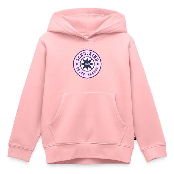 SCHULKIND 2025 - ERSTE KLASSE - EINSCHULUNG 2025 - Kinder Premium Organic Hoodie - Rosa - Vorne - AI Model Kid Female (0cm)