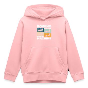Rudergerät Sport Ausdauer Rudertraining - Kinder Premium Organic Hoodie - Rosa - Vorne - AI Model Kid Female (0cm)