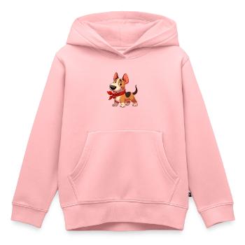 Bull Terrier 6 - Kids Premium Organic Hoodie - rose - Front - AI Model Kid Female (0cm)