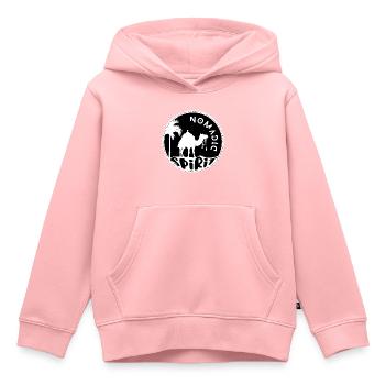Nomadic spirit - Sweat Premium à capuche enfant bio - rose - Devant - AI Model Kid Female (0cm)