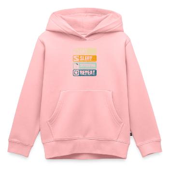 Parachutisme Sky Altitude Parapente - Sweat Premium à capuche enfant bio - rose - Devant - AI Model Kid Female (0cm)