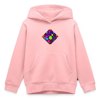 Neon Stil UV House Style - Sweat Premium à capuche enfant bio - rose - Devant - AI Model Kid Female (0cm)
