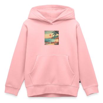 Gran Canaria - Sweat Premium à capuche enfant bio - rose - Devant - AI Model Kid Female (0cm)