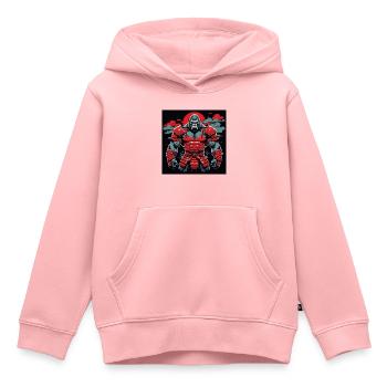 Primal Ronin – Der Samurai-Gorilla - Kinder Premium Organic Hoodie - Rosa - Vorne - AI Model Kid Female (0cm)