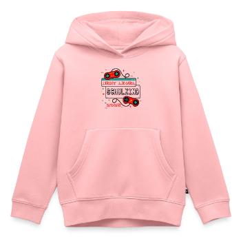 NEXT LEVEL SCHULKIND 2025 - Gaming Einschulung - Kinder Premium Organic Hoodie - Rosa - Vorne - AI Model Kid Female (0cm)