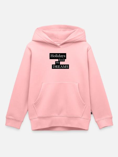 Holidays Feed My Dreams - Kinder Premium Organic Hoodie - Rosa