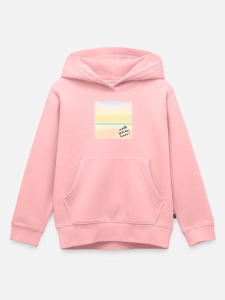 voll schön hier - Kinder Premium Organic Hoodie - Rosa