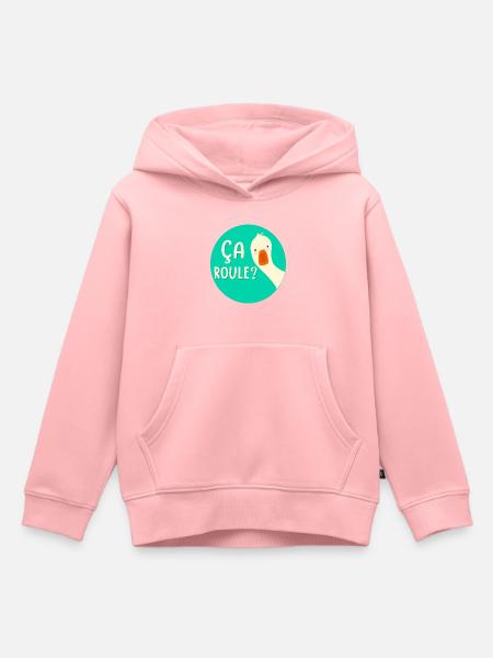 Es rollt, die Gans - Kinder Premium Organic Hoodie - Rosa