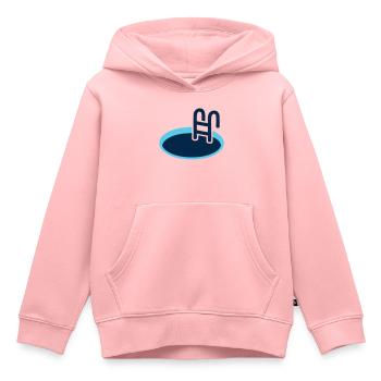 Eisbad Pool Schwimm Logo - Kinder Premium Organic Hoodie - Rosa - Vorne - AI Model Kid Female (0cm)