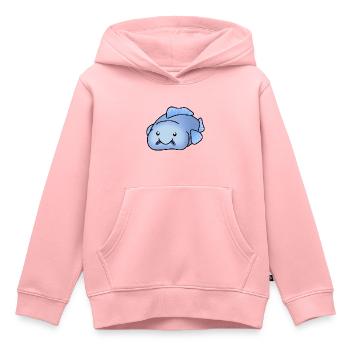 Blauer Blobfisch - Kinder Premium Organic Hoodie - Rosa - Vorne - AI Model Kid Female (0cm)