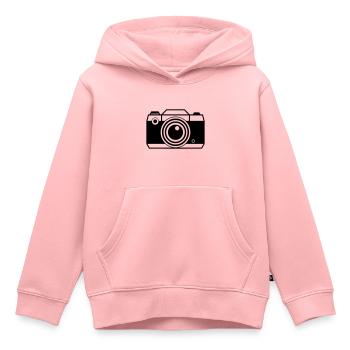 Digital Camera Camera Photographer Photograph Photo - Kids Premium Organic Hoodie - rose - Front - AI Model Kid Female (0cm)