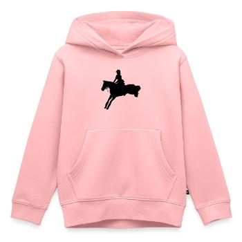 Pferd Reiterin Dressurpferd Dressurreiterin - Kinder Premium Organic Hoodie - Rosa - Vorne - AI Model Kid Female (0cm)