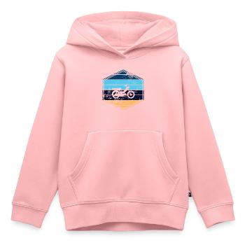 Moped - Kinder Premium Organic Hoodie - Rosa - Vorne - AI Model Kid Female (0cm)