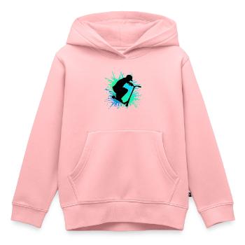 scooter stunt it - Kinder Premium Organic Hoodie - Rosa - Vorne - AI Model Kid Female (0cm)