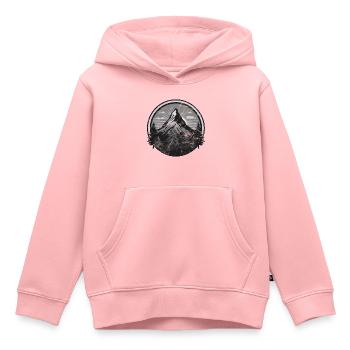 Berg, klettern, wandern, bergsteigen, Mountainbike - Kinder Premium Organic Hoodie - Rosa - Vorne - AI Model Kid Female (0cm)