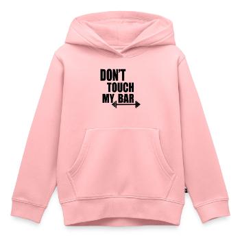 dont touch my bar - Kinder Premium Organic Hoodie - Rosa - Vorne - AI Model Kid Female (0cm)