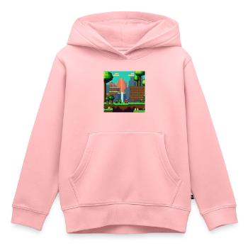 Videospiel für Gamer - Kinder Premium Organic Hoodie - Rosa - Vorne - AI Model Kid Female (0cm)