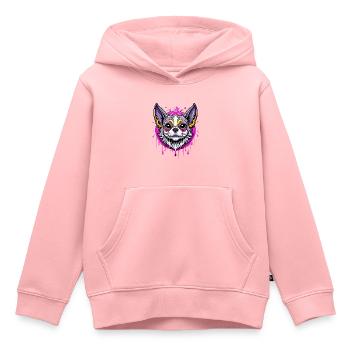 chihuahua purple - Kinder Premium Organic Hoodie - Rosa - Vorne - AI Model Kid Female (0cm)