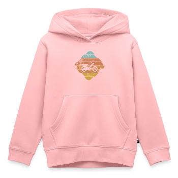 Moped - Kinder Premium Organic Hoodie - Rosa - Vorne - AI Model Kid Female (0cm)