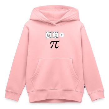 Cutie Pi, geek - Sweat Premium à capuche enfant bio - rose - Devant - AI Model Kid Female (0cm)