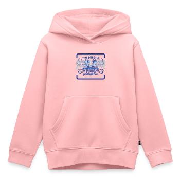 Schalker Warnung | Gelsenkirchen Schalke Geschenk - Kinder Premium Organic Hoodie - Rosa - Vorne - AI Model Kid Female (0cm)