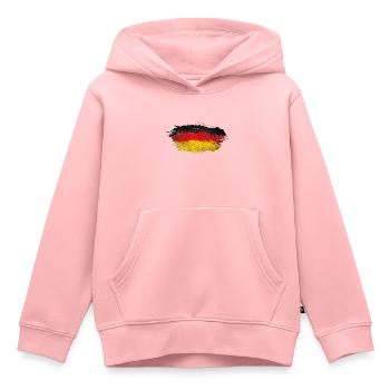 Deutschland Splatter - Kinder Premium Organic Hoodie - Rosa - Vorne - AI Model Kid Female (0cm)