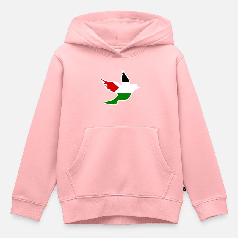 Free palestine - Sweat Premium à capuche enfant bio - rose