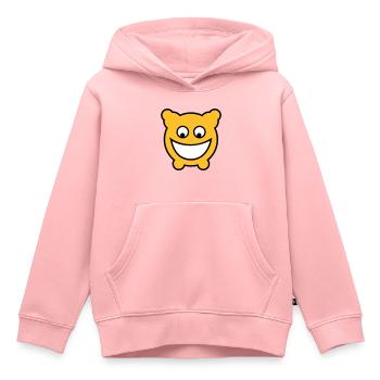 Gloomy est heureux! - Sweat Premium à capuche enfant bio - rose - Devant - AI Model Kid Female (0cm)