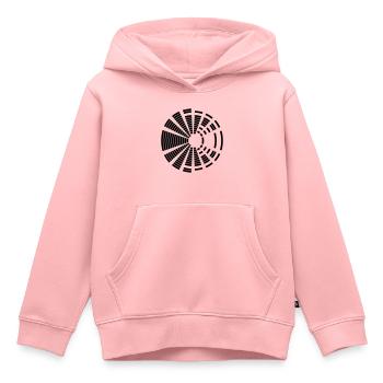 kreis rund balken musik lautstaerke form muster de - Kinder Premium Organic Hoodie - Rosa - Vorne - AI Model Kid Female (0cm)