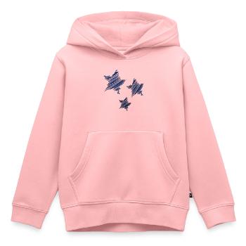 ETOILE. STAR. ETOILES. FÊTE. ANNIVERSAIRE. NOËL. C - Sweat Premium à capuche enfant bio - rose - Devant - AI Model Kid Female (0cm)