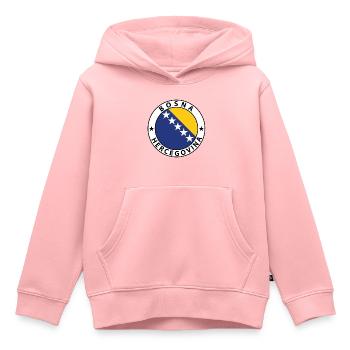Bosnien und Herzegowina - Kinder Premium Organic Hoodie - Rosa - Vorne - AI Model Kid Female (0cm)