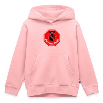 Tuer schliessen bitte | Tür schließen bitte - Kinder Premium Organic Hoodie - Rosa - Vorne - AI Model Kid Female (0cm)