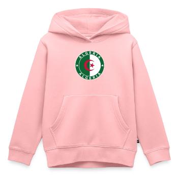 Algerien - Kinder Premium Organic Hoodie - Rosa - Vorne - AI Model Kid Female (0cm)