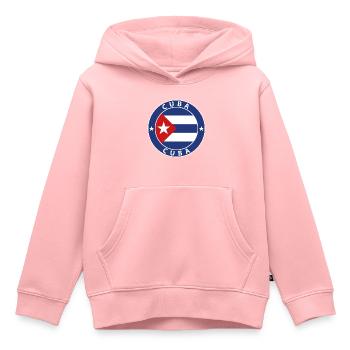 Cuba - Sweat Premium à capuche enfant bio - rose - Devant - AI Model Kid Female (0cm)