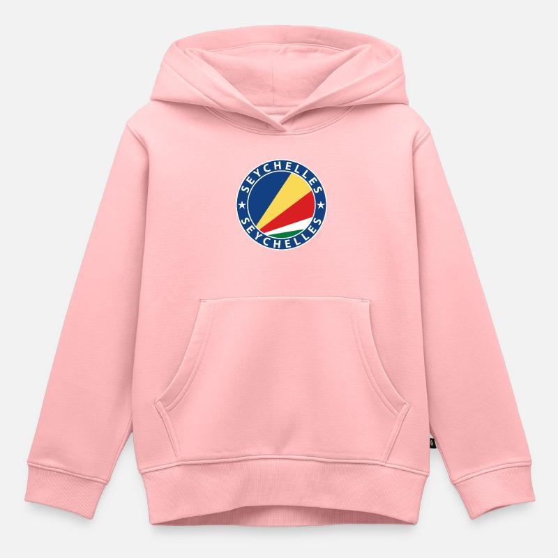 Seychelles - Sweat Premium à capuche enfant bio - rose