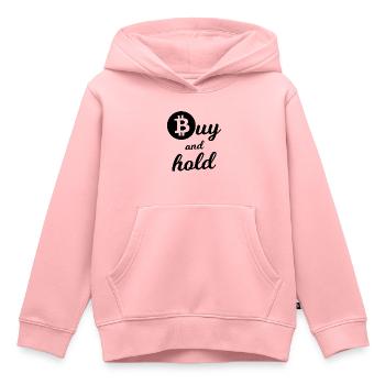 Coin Investor - Kinder Premium Organic Hoodie - Rosa - Vorne - AI Model Kid Female (0cm)