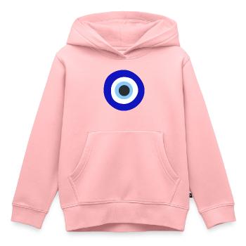 Auge - Kinder Premium Organic Hoodie - Rosa - Vorne - AI Model Kid Female (0cm)