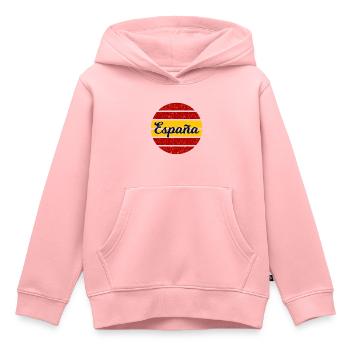 Les fans espagnols - Sweat Premium à capuche enfant bio - rose - Devant - AI Model Kid Female (0cm)