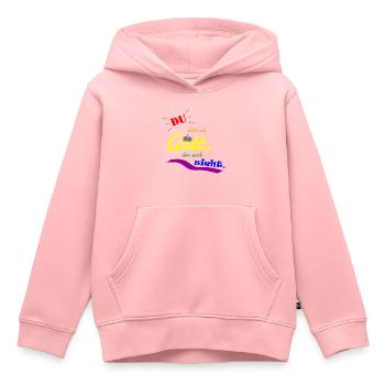 Du bist ein Gott, der mich sieht. (1. Mose 16,13) - Kinder Premium Organic Hoodie - Rosa - Vorne - AI Model Kid Female (0cm)