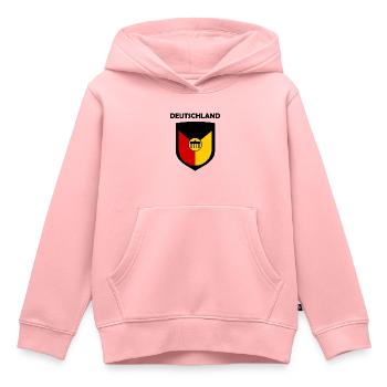 La patrie allemande - Sweat Premium à capuche enfant bio - rose - Devant - AI Model Kid Female (0cm)