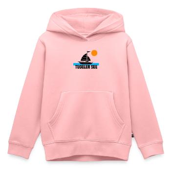 Tegeler See - Kinder Premium Organic Hoodie - Rosa - Vorne - AI Model Kid Female (0cm)